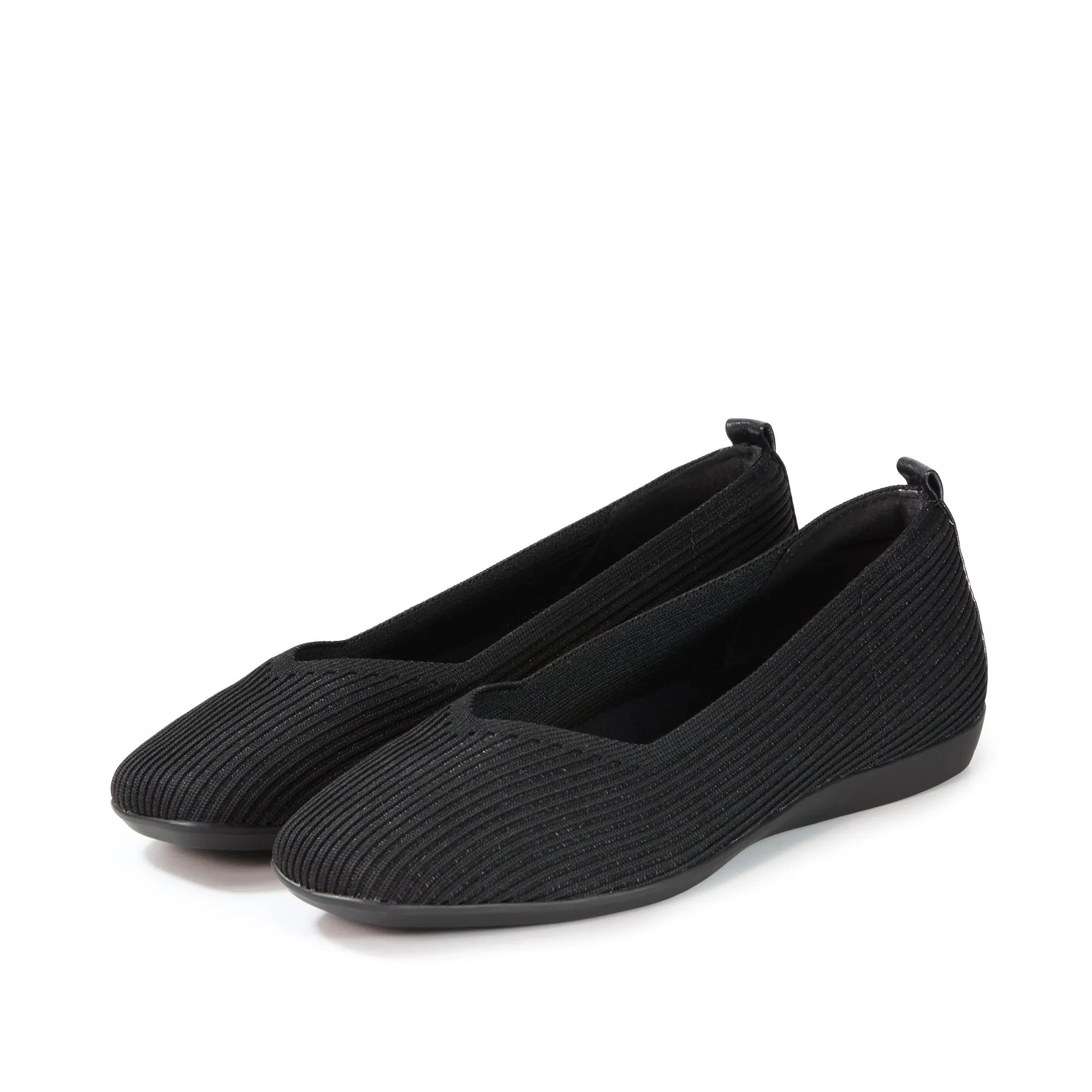 Vicenza Knit Ballet Flats (Nero)