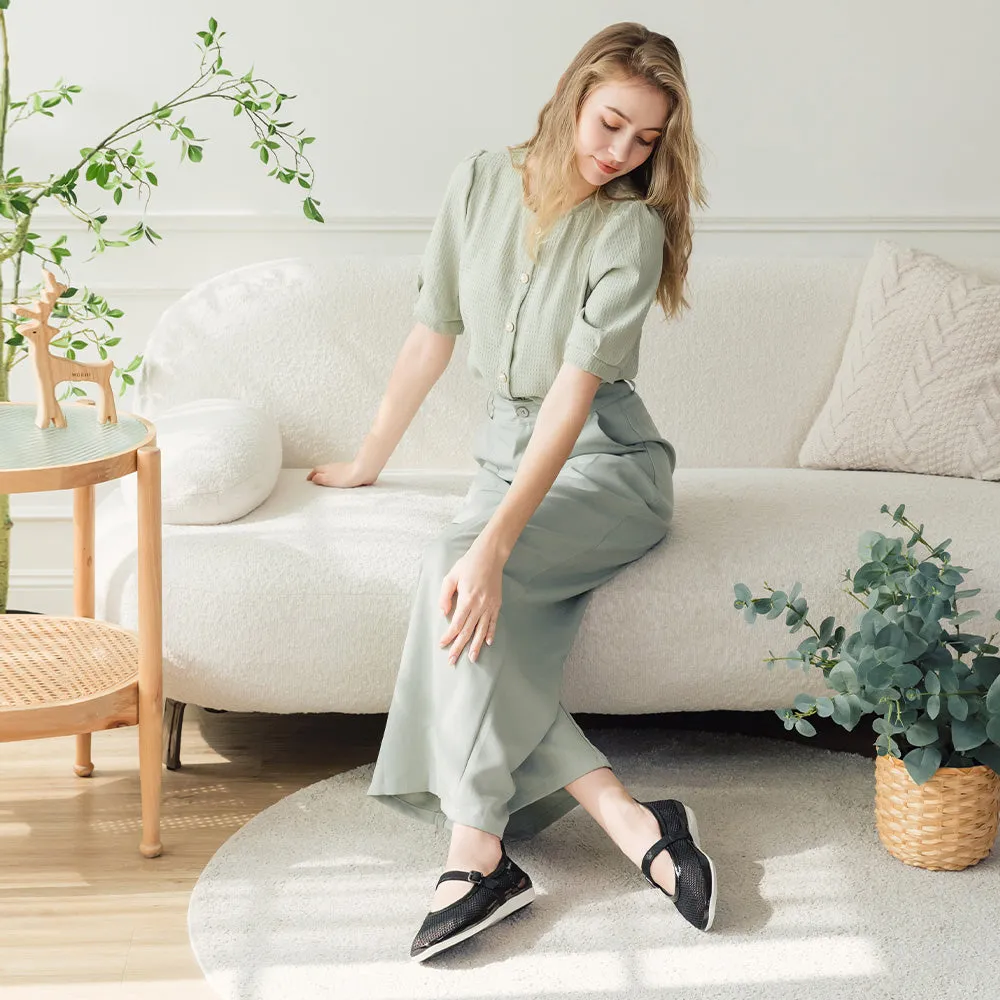 Vicenza Mesh Ballet Flats (Nero)