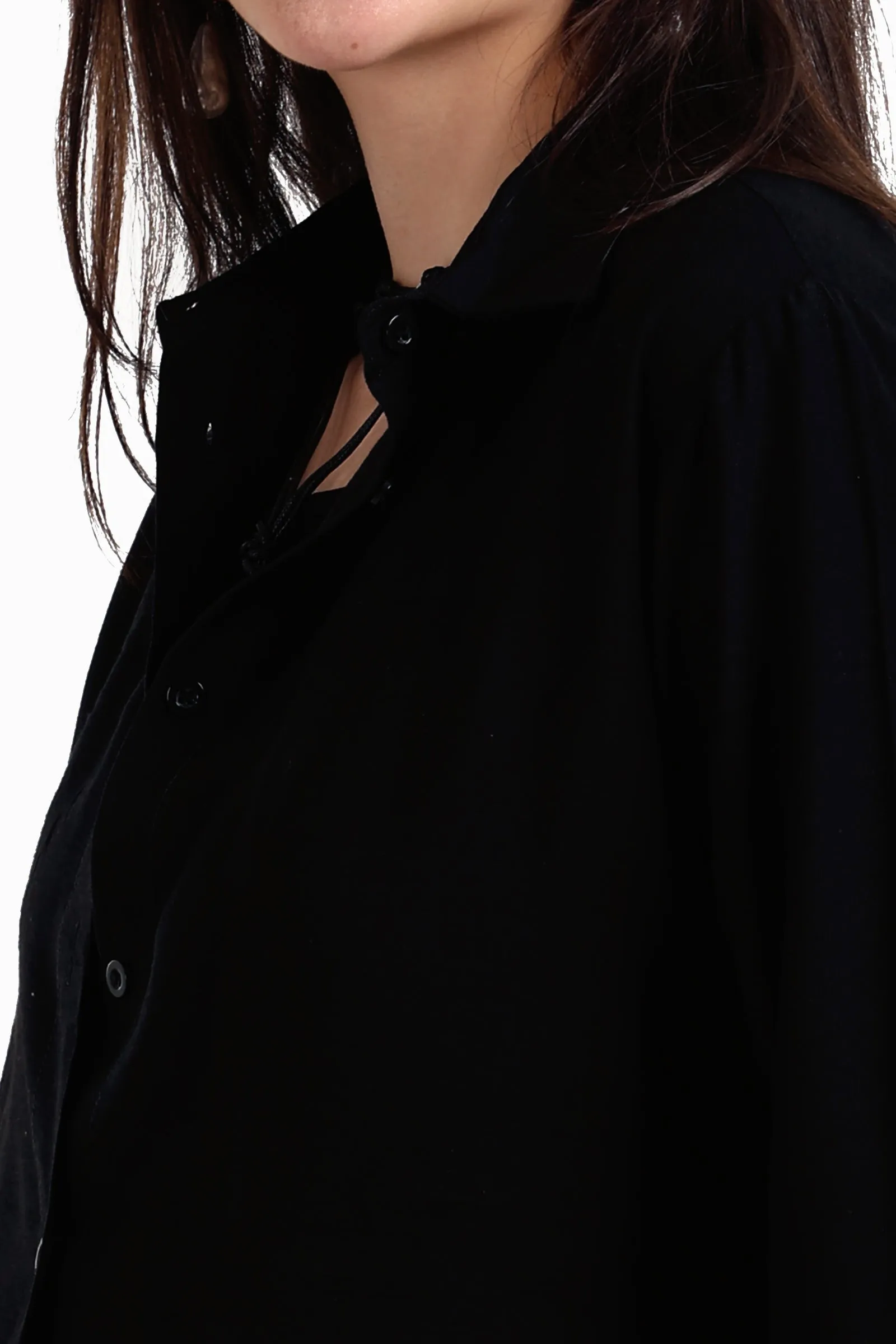 Voile Button Closure Shirt