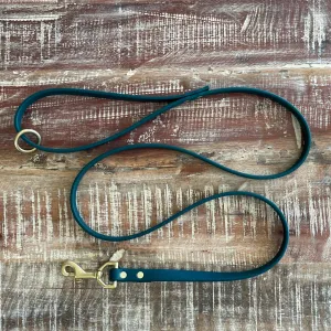 Waterproof Leash : Forest   Brass