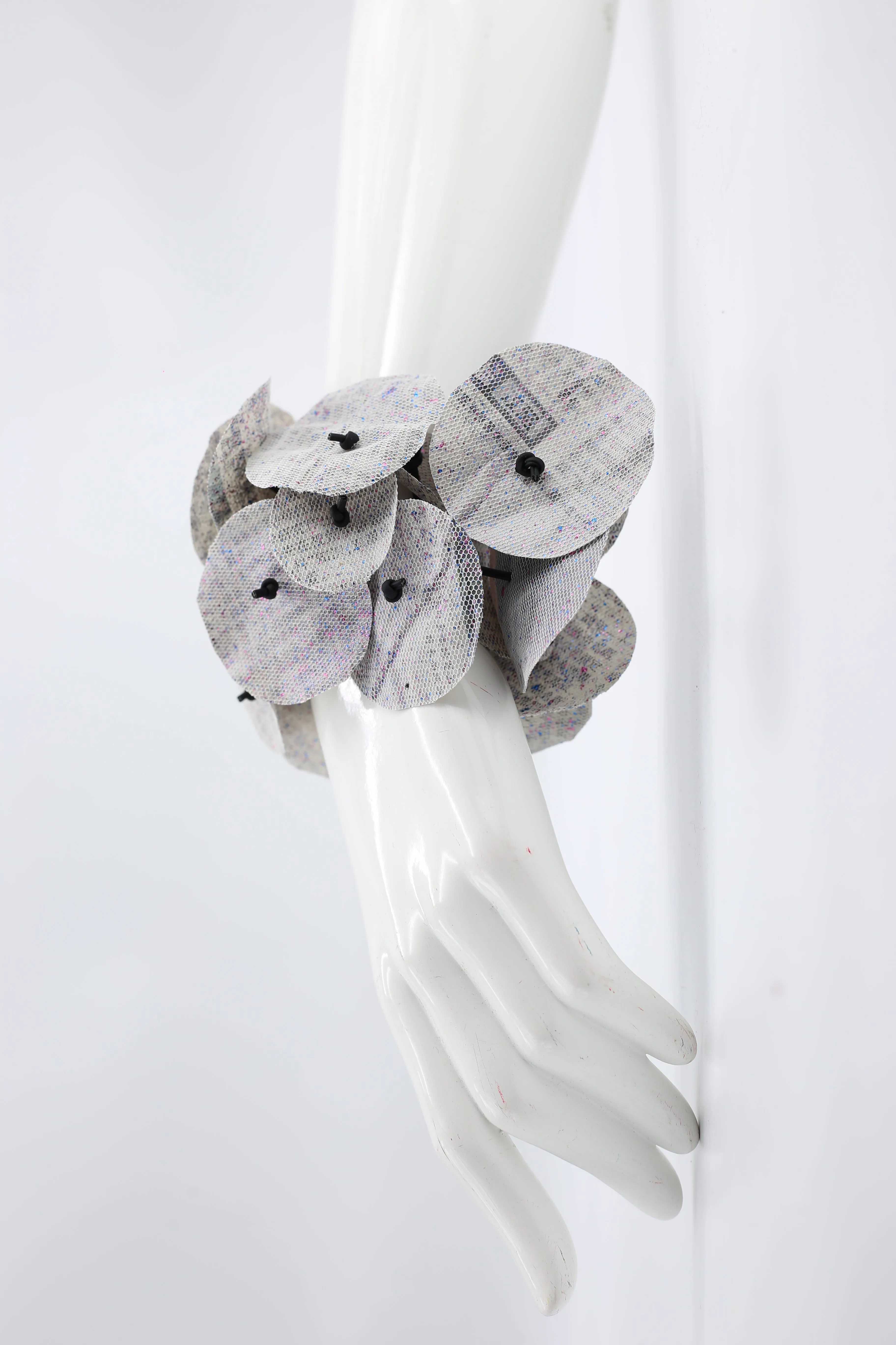 Waterproof recycled newspaper - Orchid - bracelet