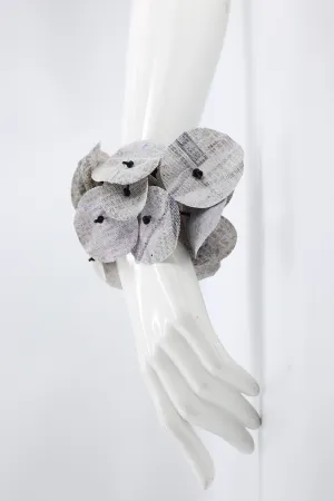 Waterproof recycled newspaper - Orchid - bracelet
