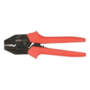 Wiha® Tools Ratchet Crimpers, 8.6 in Long, 26 - 6 AWG, Red, 43643