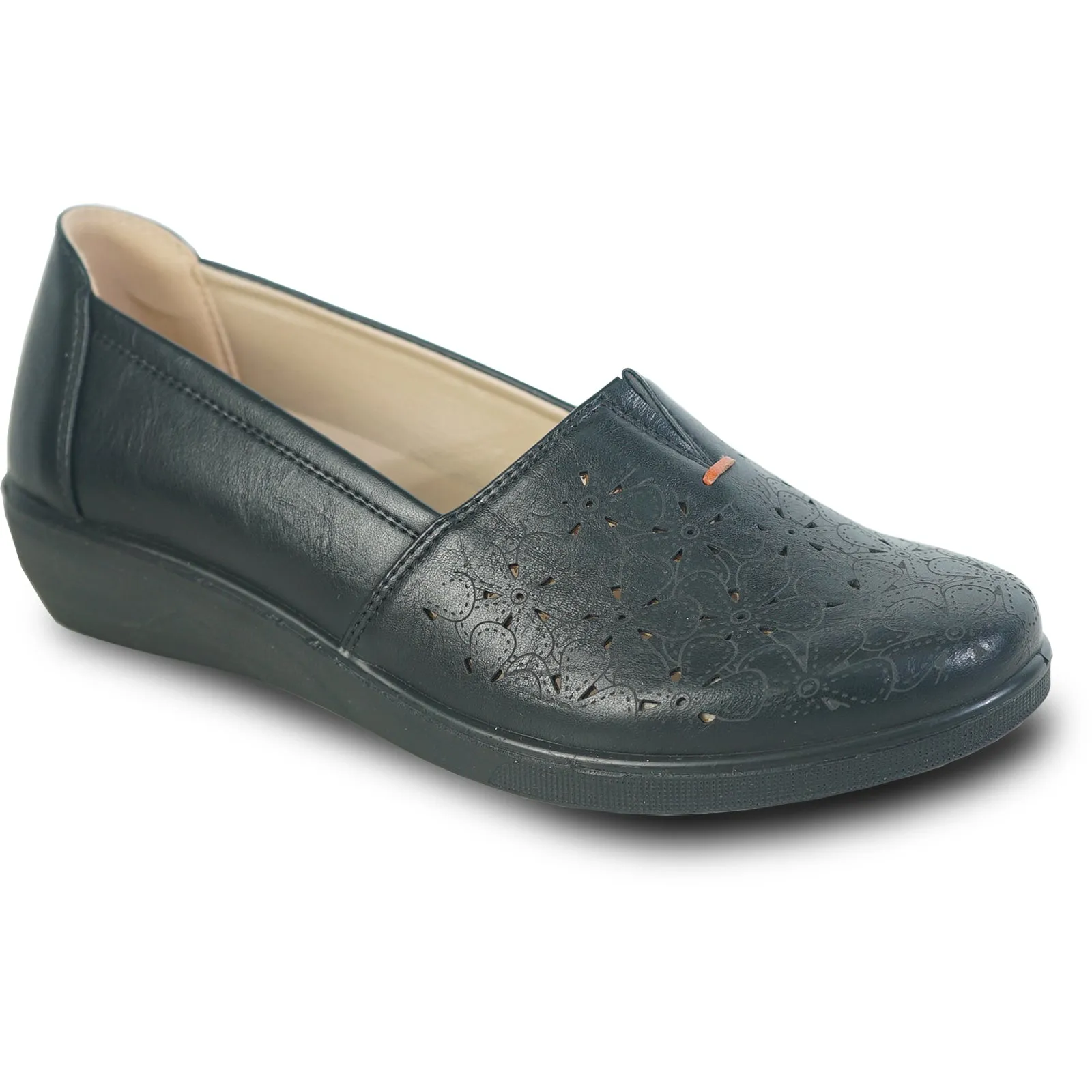 Women Comfort Casual Shoe OY3243 Wedge Slip-On Loafer