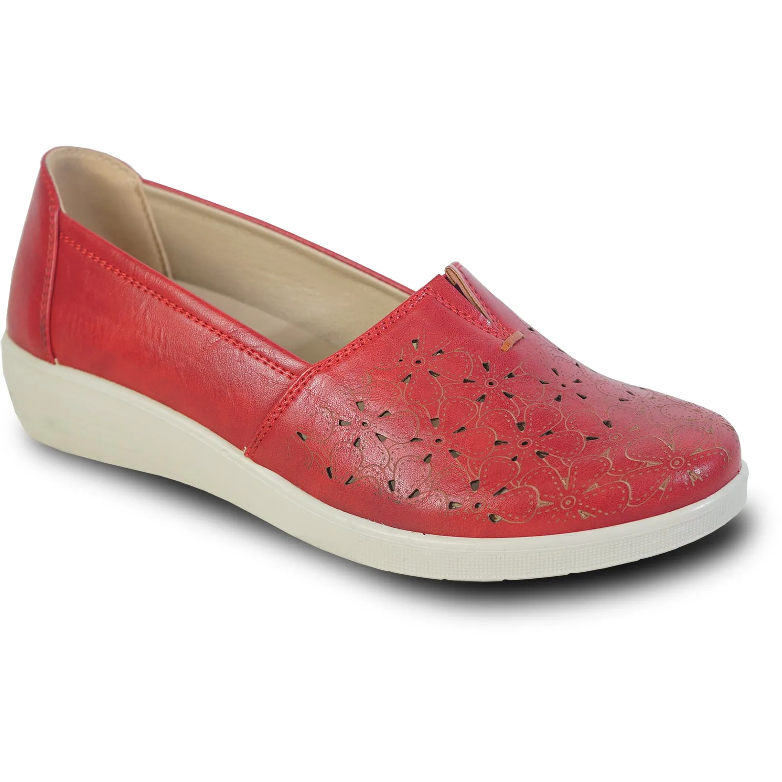 Women Comfort Casual Shoe OY3243 Wedge Slip-On Loafer