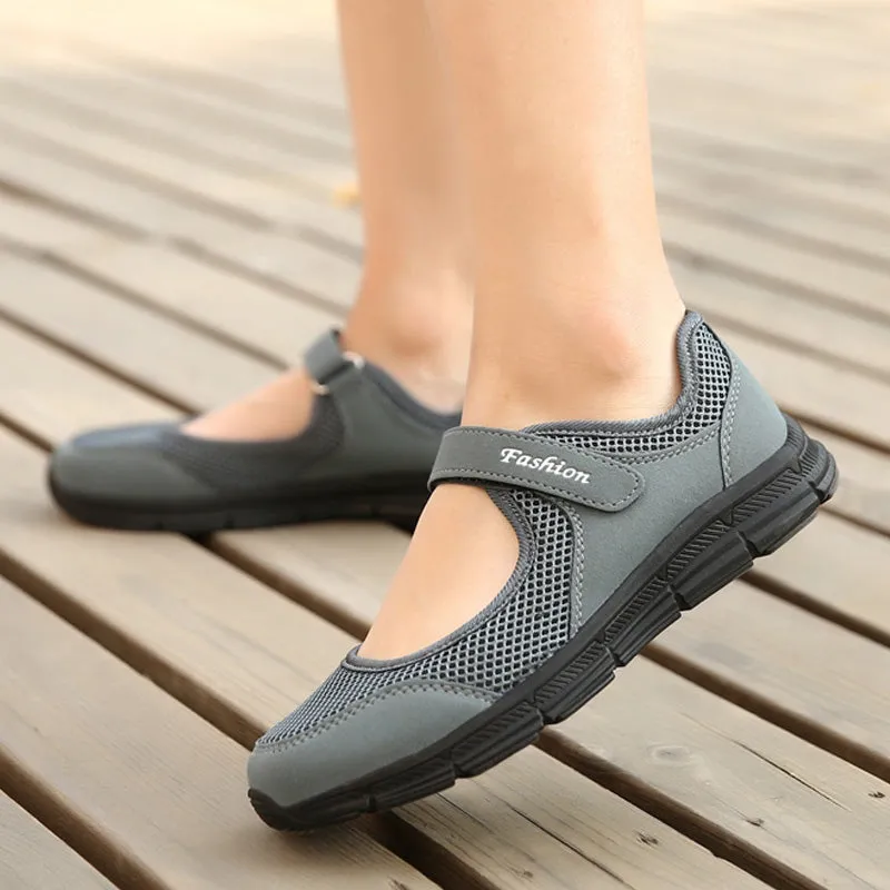Women Flats 2019 women shoes Air Mesh Casual Shoes For Women Flats Soft Bottom Sneakers Breathable Mesh Shoes Women Moccasins