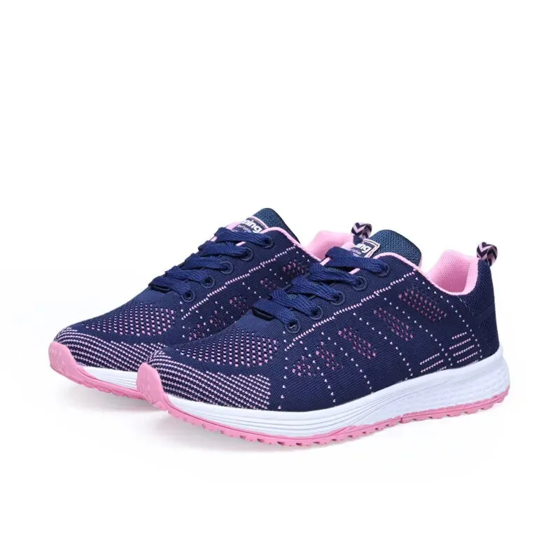 Women's Casual Flats Air Mesh Breathable Trainers Ladies Shoes Female Sneakers Women Basket
