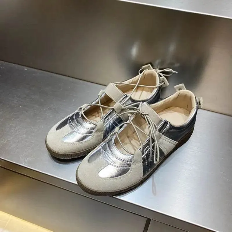 Women's Casual Shoes - Leather Sneakers - Breathable Soft Flats - CS2401