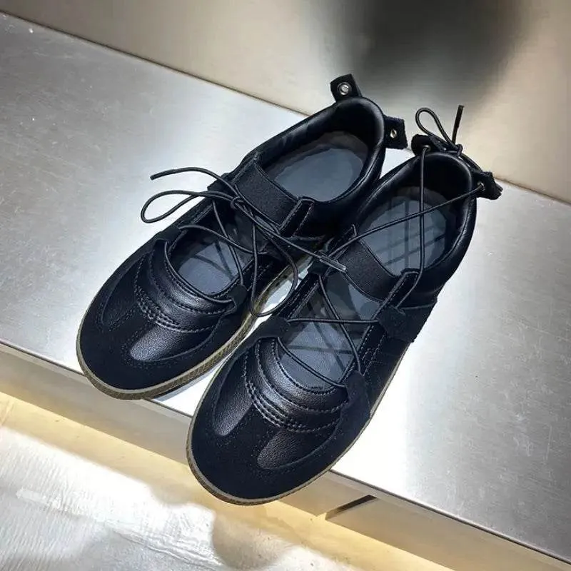 Women's Casual Shoes - Leather Sneakers - Breathable Soft Flats - CS2401