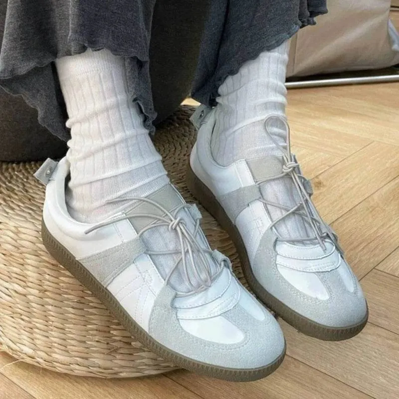 Women's Casual Shoes - Leather Sneakers - Breathable Soft Flats - CS2401
