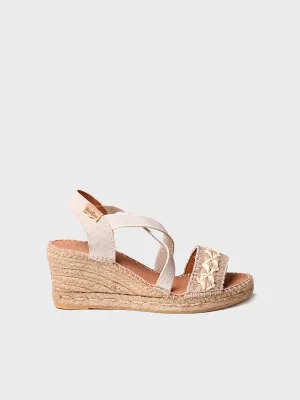 Women's jute wedge sandal - SUSA-BN
