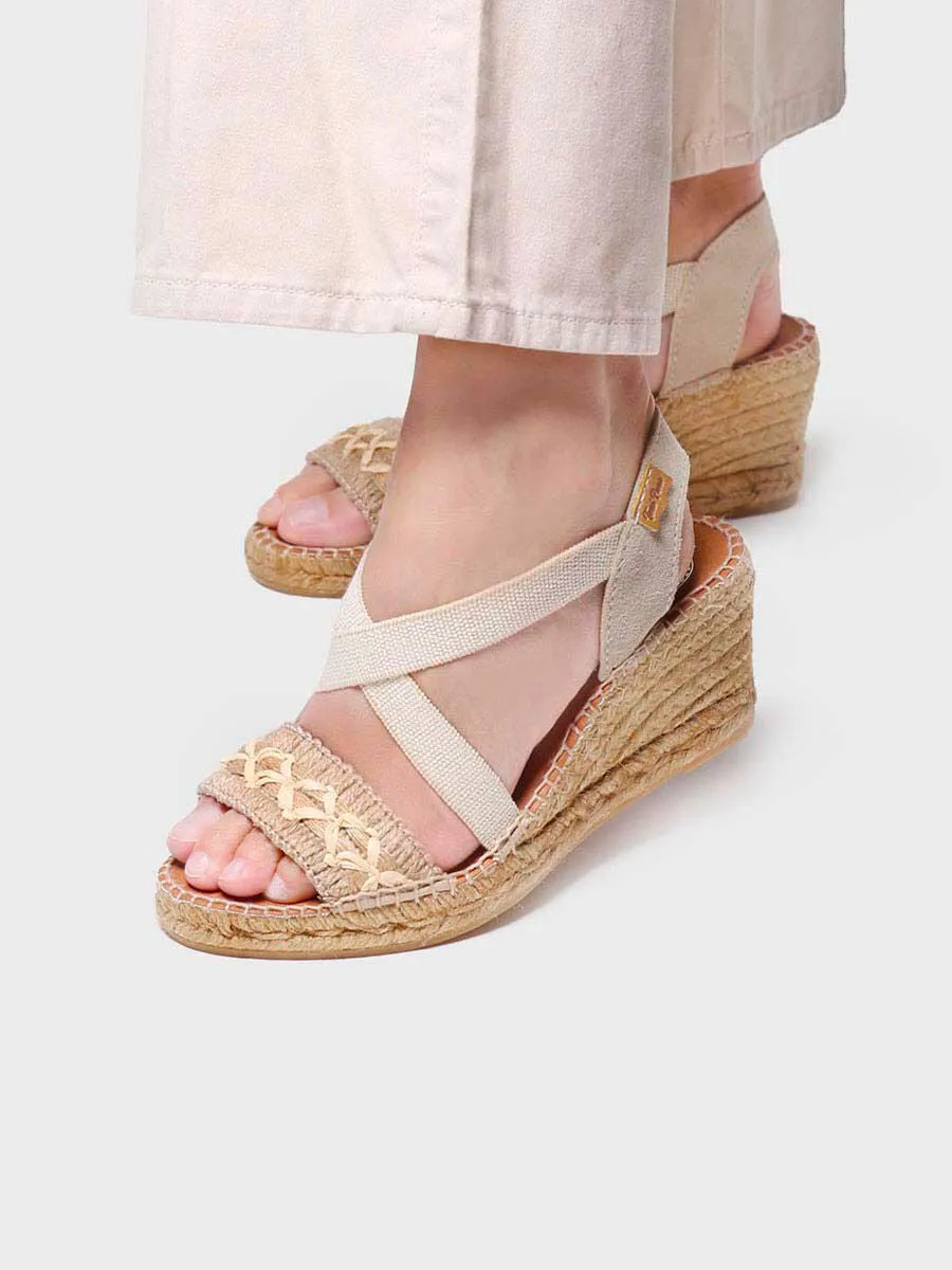 Women's jute wedge sandal - SUSA-BN