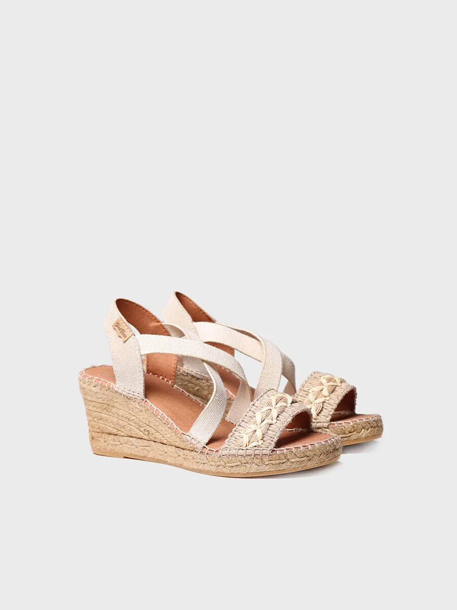 Women's jute wedge sandal - SUSA-BN