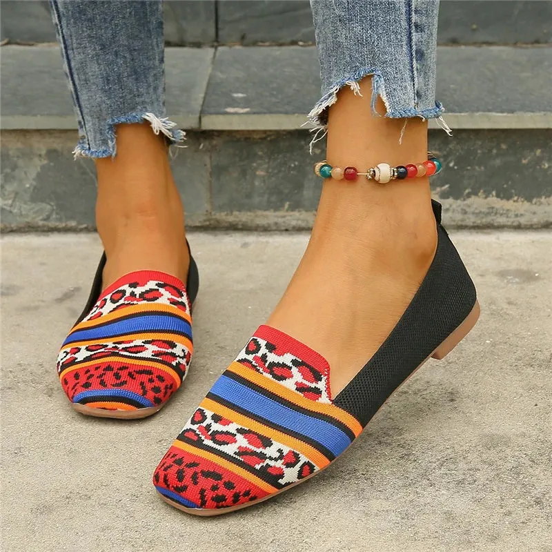 Women’s Slip-On Loafers | Breathable Knit Flats