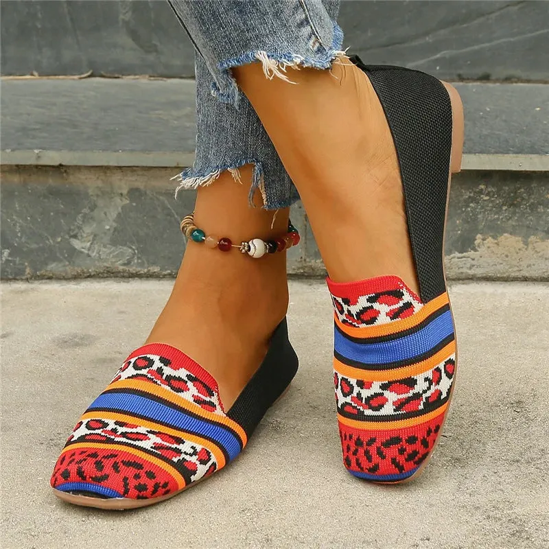 Women’s Slip-On Loafers | Breathable Knit Flats