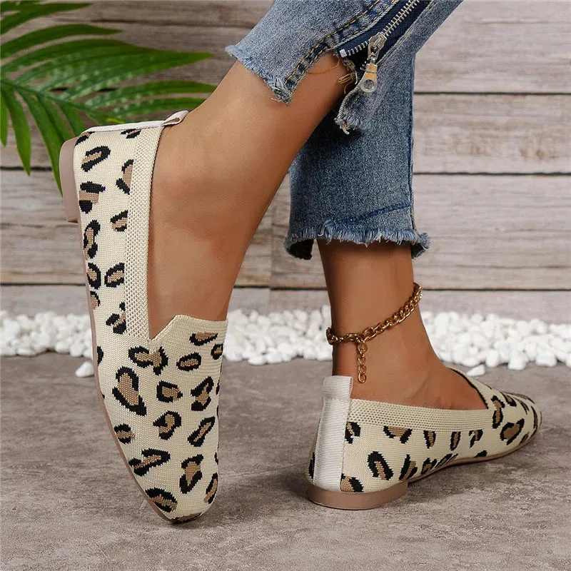 Women’s Slip-On Loafers | Breathable Knit Flats