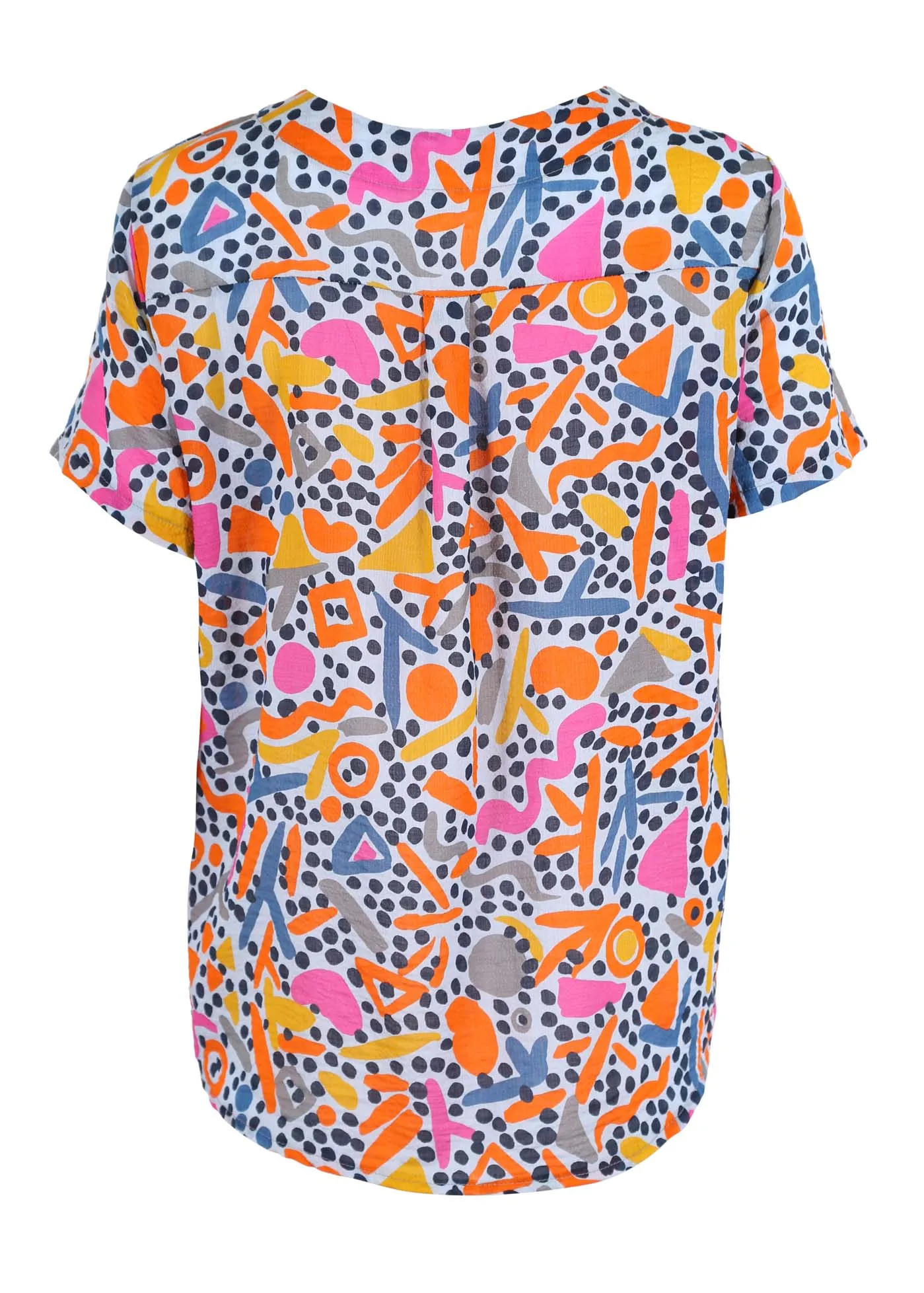 Wonderland Top Blue in Seersucker