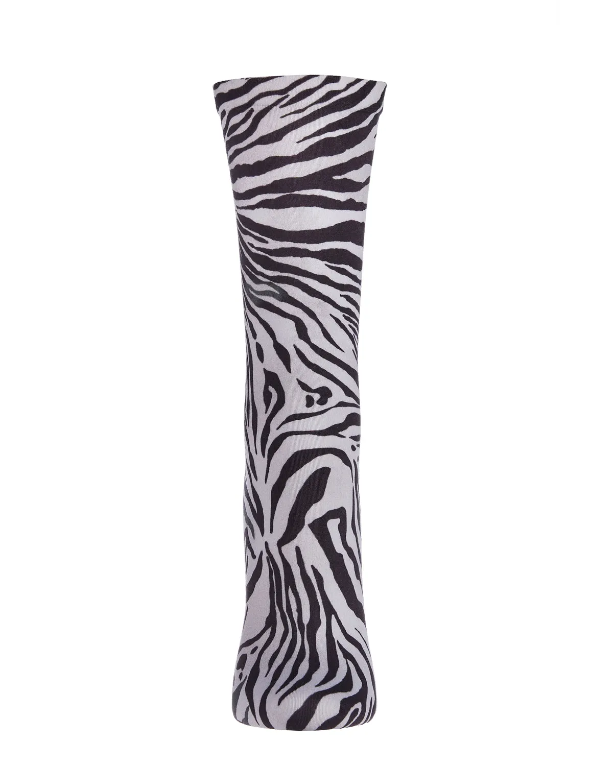 Zebra Printed Fashion Crew Sock